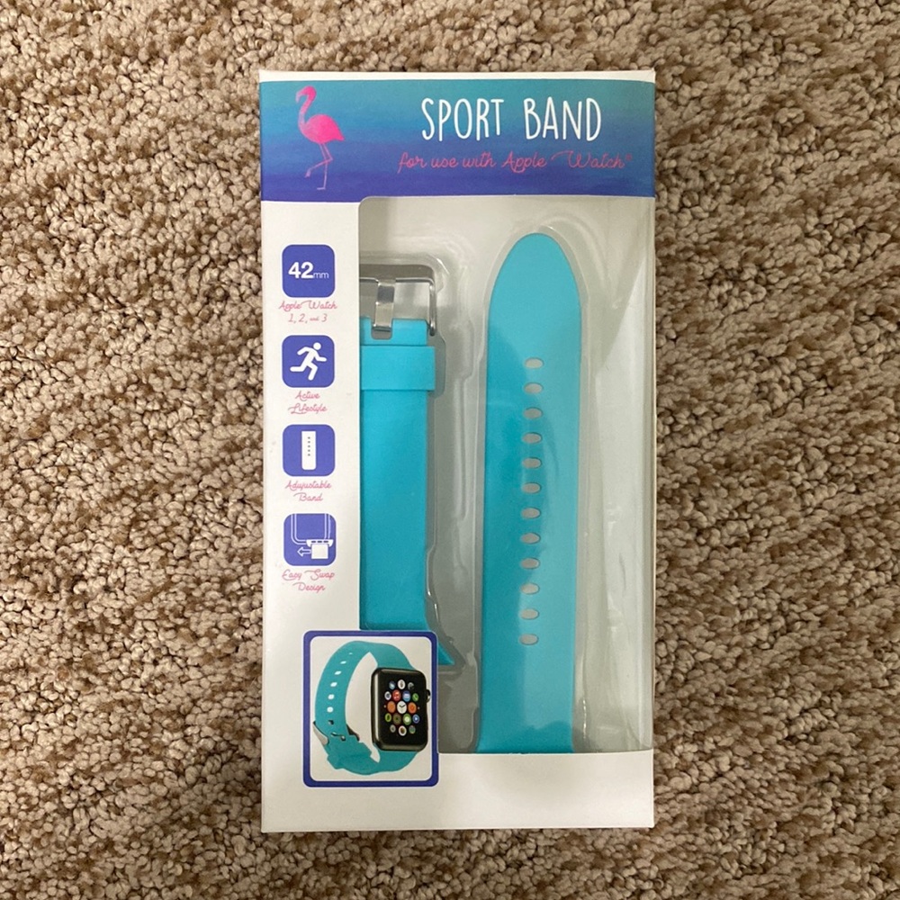 42” Apple Watch 1, 2, and 3 Turquoise Sport Band - One Size